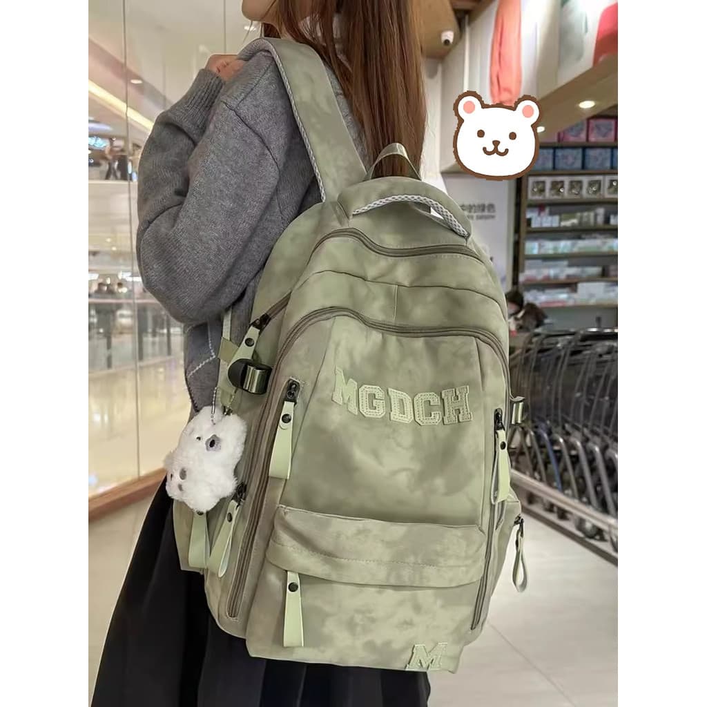Mochila escolar para meninas do ensino médio, tendência da moda, mochila de grande capacidade, estudantes universitários
