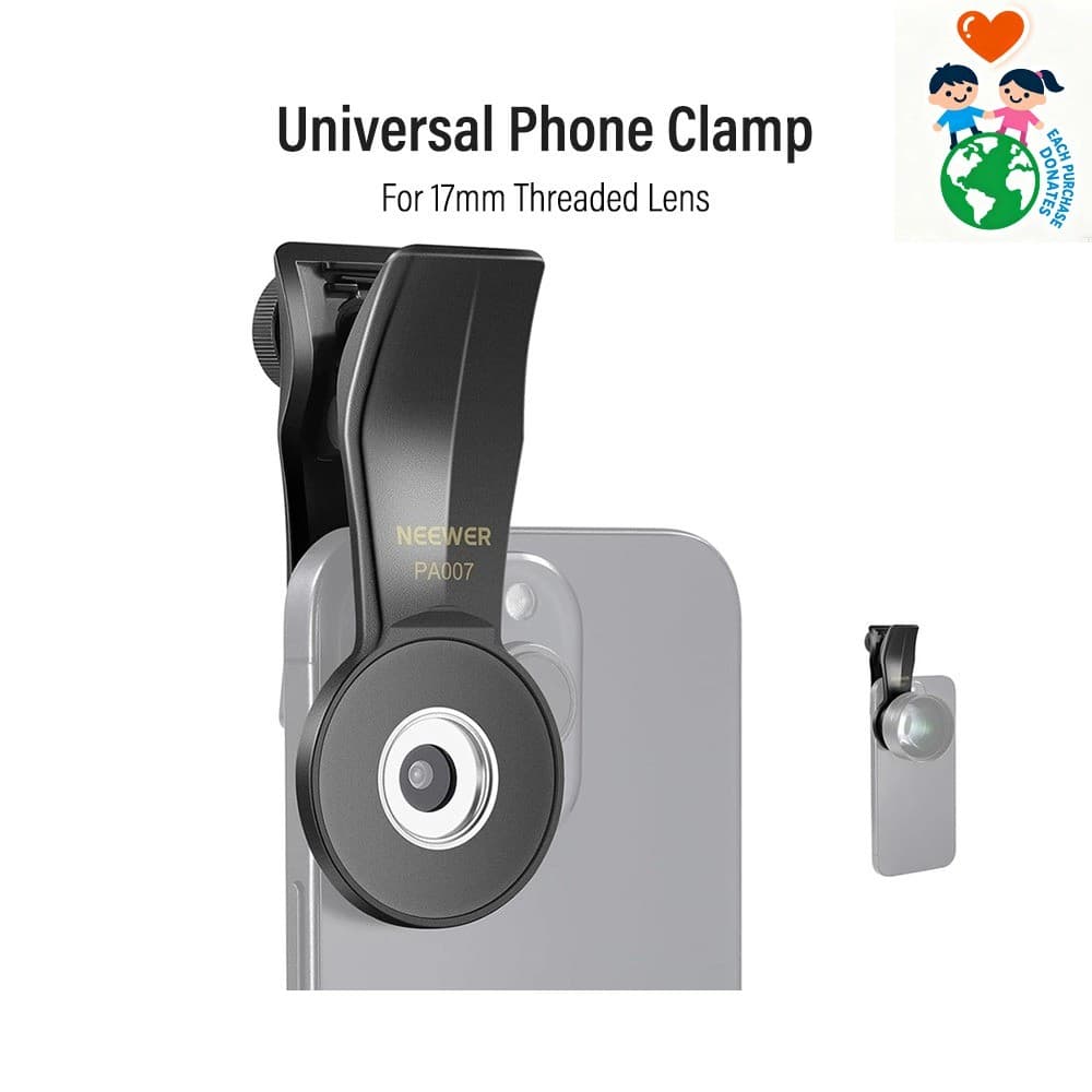 Braçadeira De Telefone Universal NEEWER Para Lente Rosqueada (17 Mm) PA007