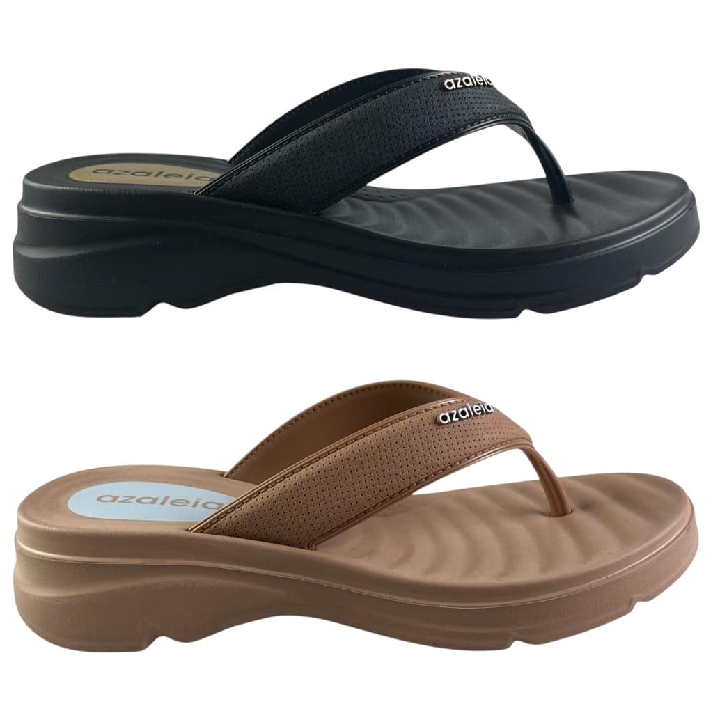 Chinelo Feminino Azaleia Eli Plataforma Confortável Leve e Estiloso Original