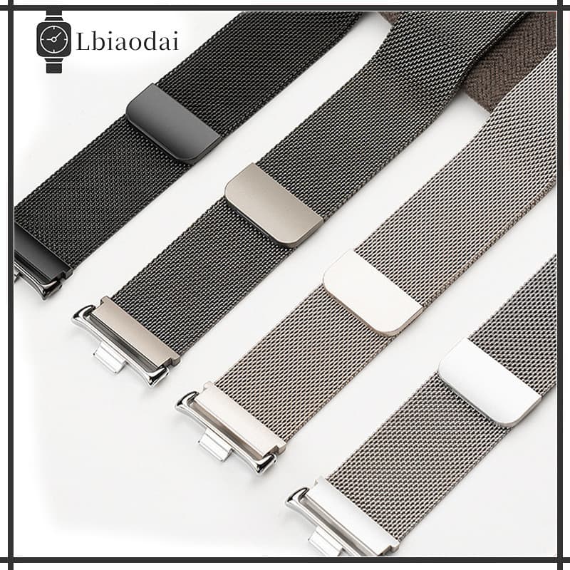 Pulseira Tipo Milanese Para Relógio Redmi Watch 6 5 4 Strap Magnética De Aço Inoxidável Para Mi Band 10 9 8 Pro