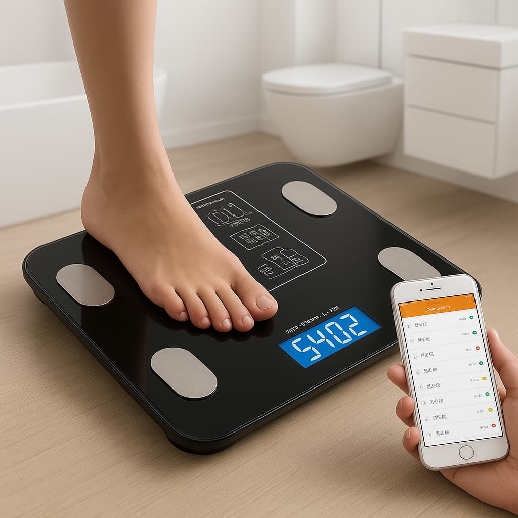 Balança Digital Smart Bioimpedância Corporal App Bluetooth / Balança de Cozinha 10kg