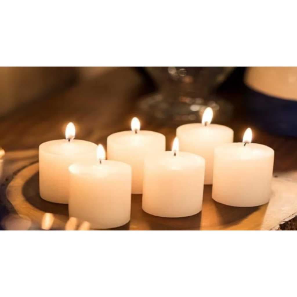 Velas Decorativas Casamento e Festas 12 Unidades 4cm x 3.5cm