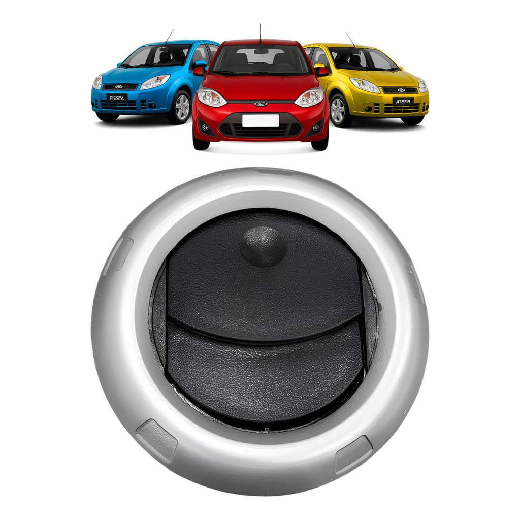 Difusor Saida De Ar Ford Fiesta 2008 10 11 12 13 2014 Prata