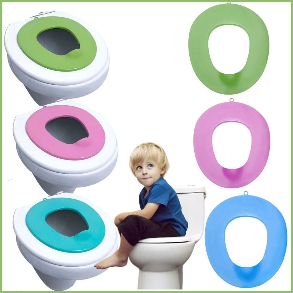 Assento Redutor Infantil Para Desfraude Vaso Sanitário Styll Baby Azul Rosa e Verde Menino e Menina