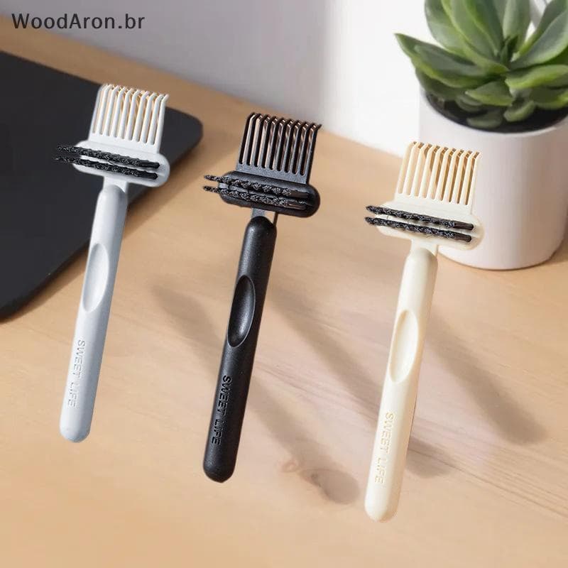 WoodAron 2 Em 1 Escova De Cabelo Limpeza Limpador Ancinho Ferramenta Embutida Removedor De Sujeira Para Remover Poeira U