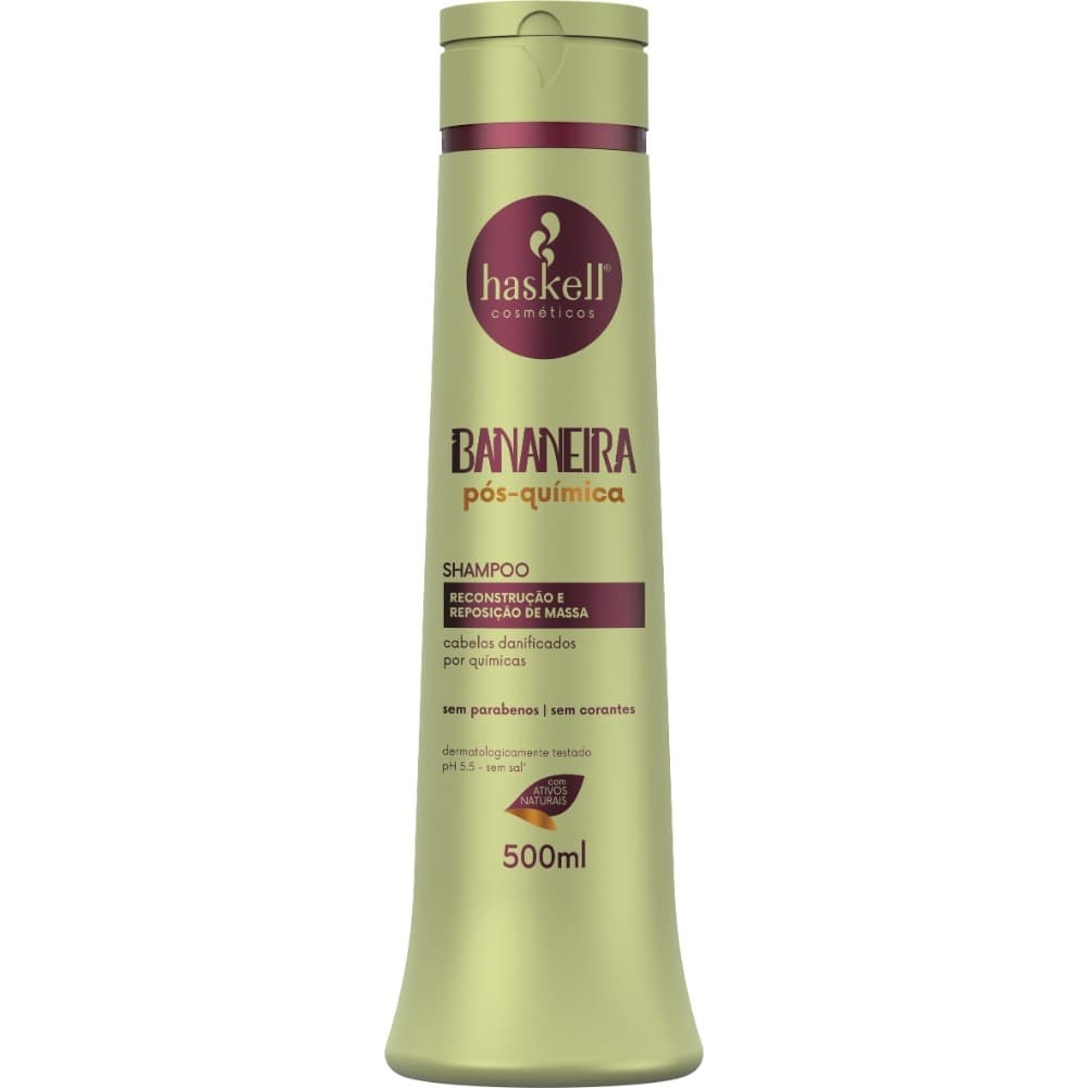 Shampoo Bananeira Pós-Química 500ml Haskell