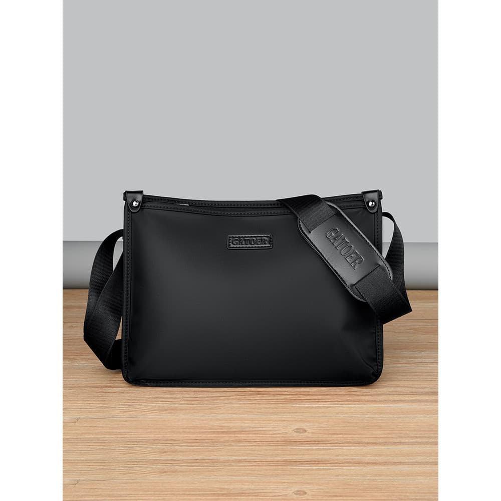 Bolsa mensageiro Casual rua na moda mochila Horizontal bolsa de ombro trabalho Commuter pequeno quadrado saco de pano no