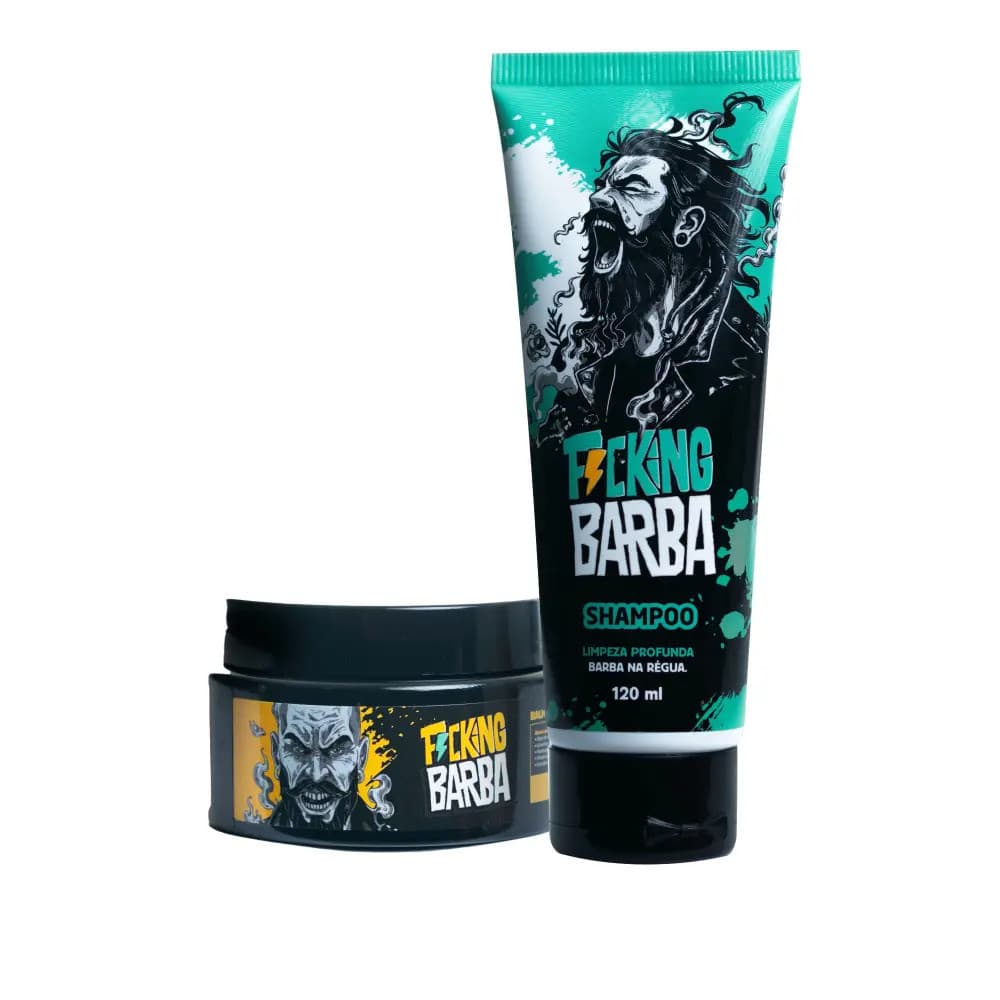 Kit Essencial FuckingBarba — Shampoo + Balm