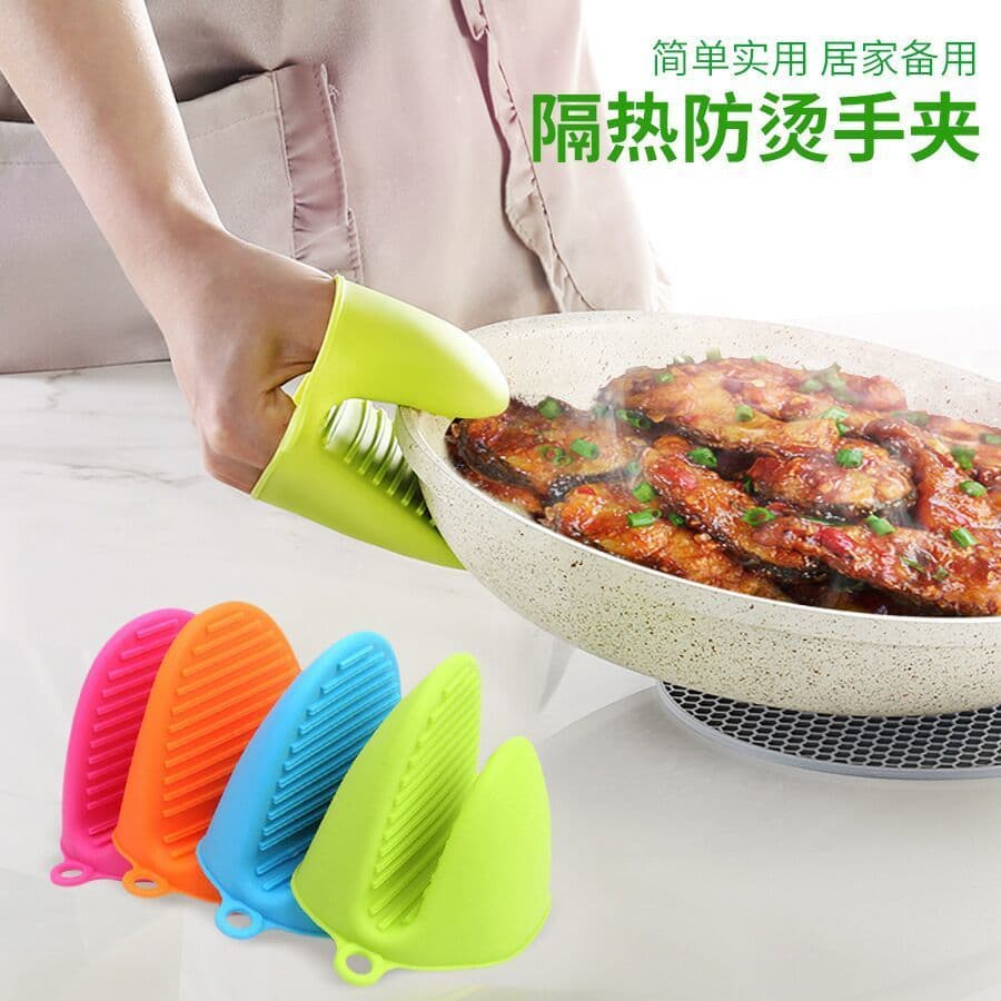 Luva de silicone resistente calor Luva resistente ao calor Luvas de forno Grosso microondas luvas de isolamento térmico