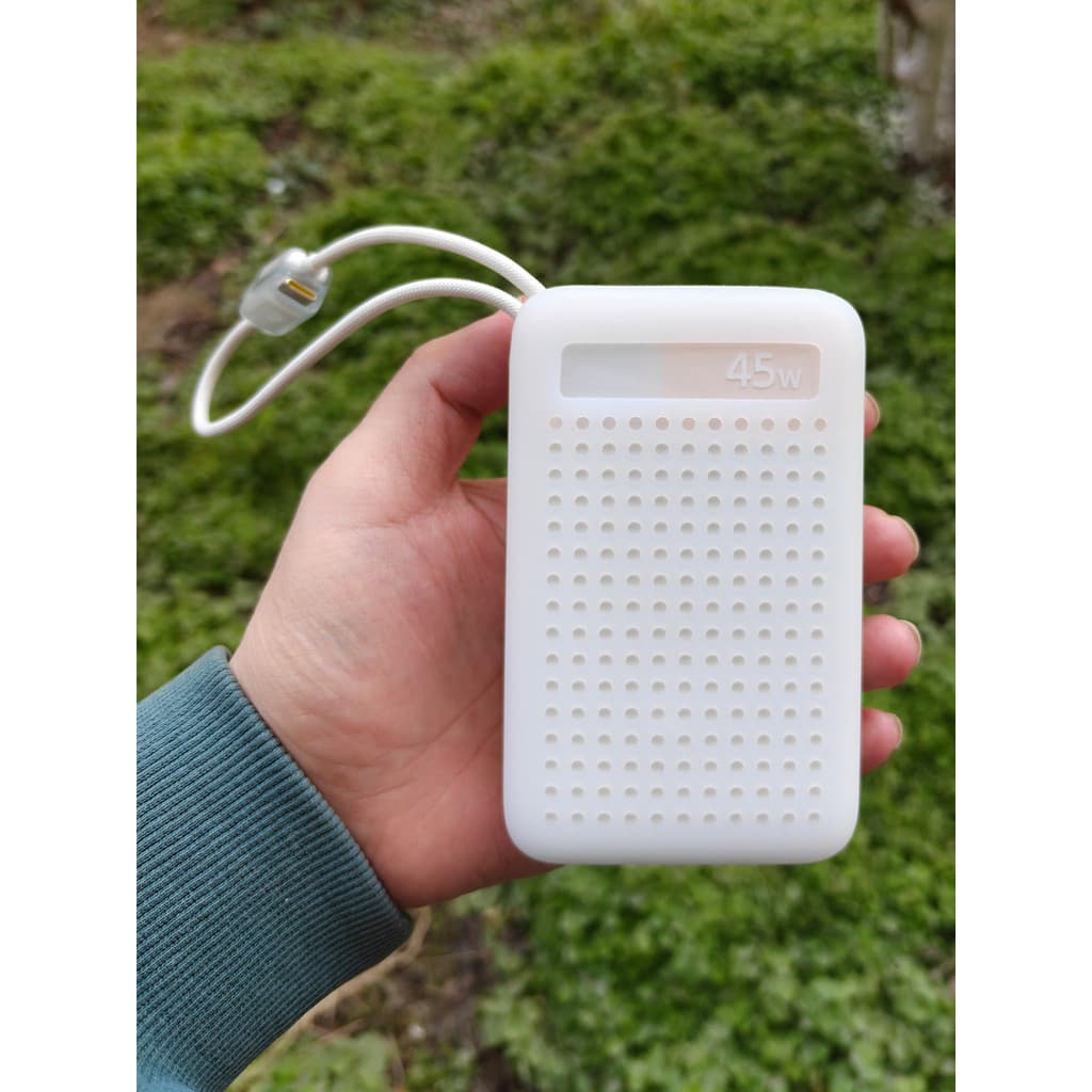 Zhencool Adequado para Baseus fc11 Power Bank Capa protetora vem com caixa de armazenamento de banco de potência de linh