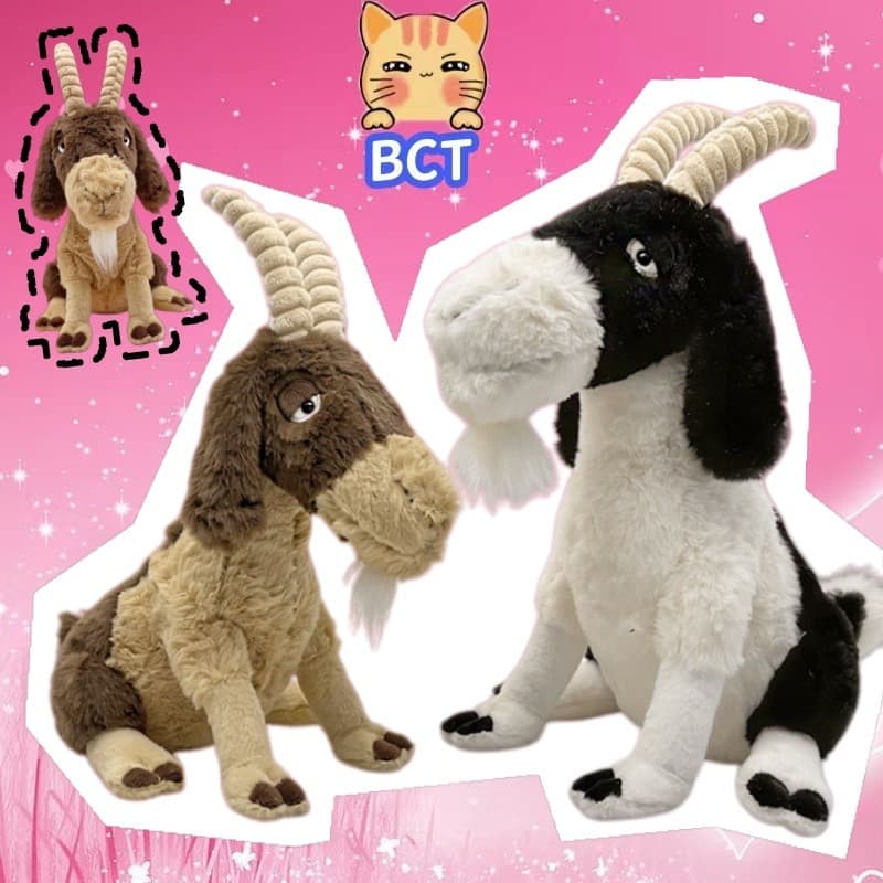 BCT ✨ COD Simulação Angora Lã Brinquedo De Pelúcia Bonito Marrom Estatueta Pingente Presente De Confissão Macio Decoraçã