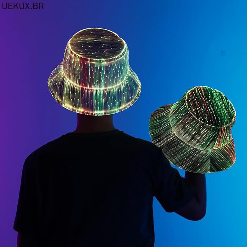 Chapéu De Festa Luminoso Para Adultos USB Recarregável E Bateria De Longa Duração , Corrida Noturna Ciclismo
