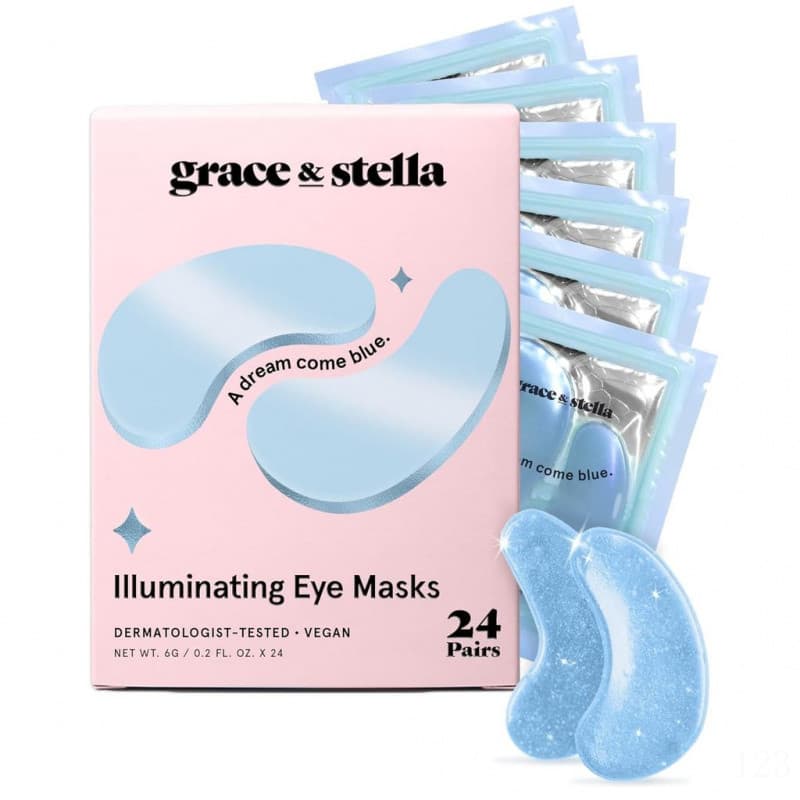 Máscara para os olhos Grace&Stella, premiada, reduz olheiras, inchaço nos olhos, bolsas nos olhos e rugas, máscara de ge