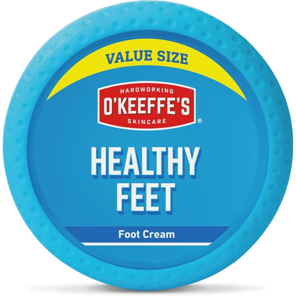 Pote de Tamanho Econômico O'Keeffe's Healthy Feet, 180g – Creme para os Pés para Pés Extremamente Secos e Rachados |   A