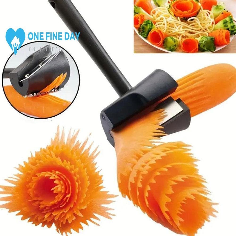 Fatiador De Flores Descascador De Frutas Multifuncional Ferramentas De Plástico Plaina Modelador Cozinha Salada Fio G2j0