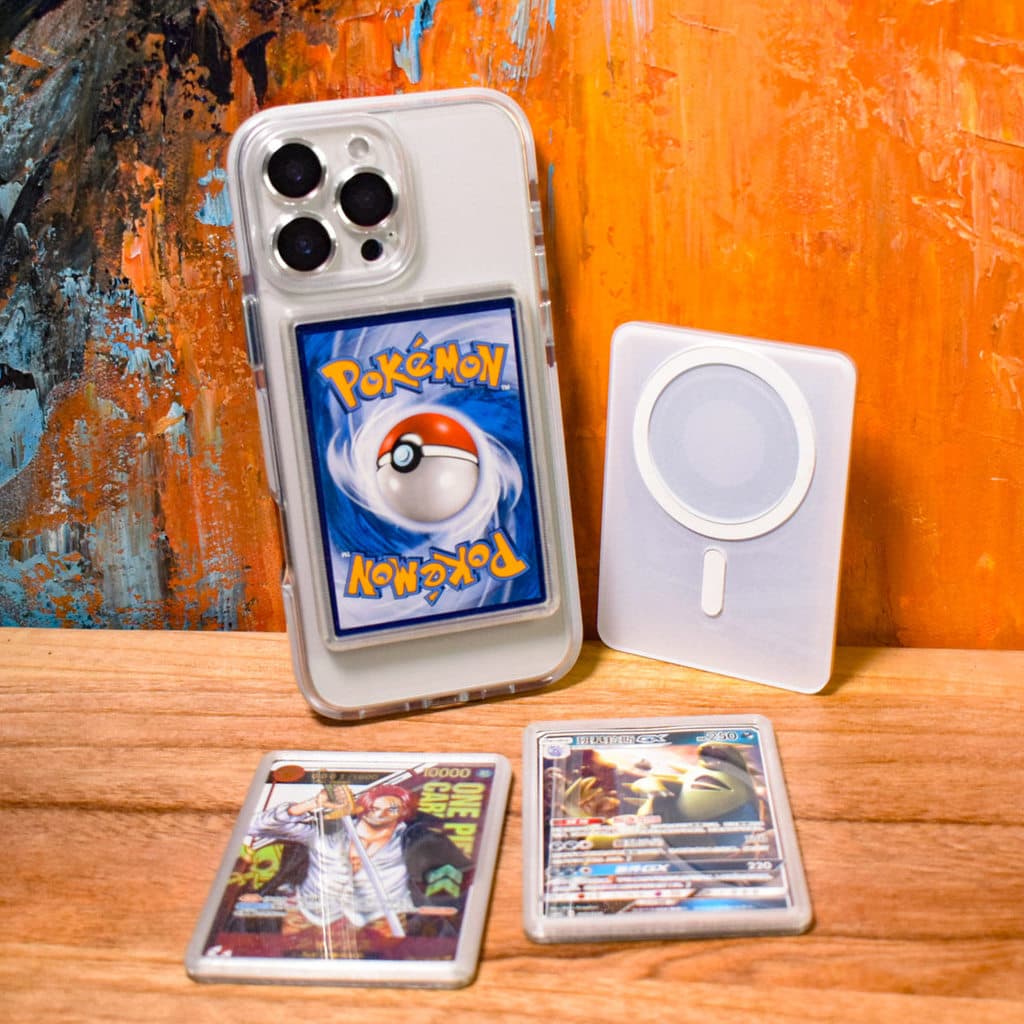 carteira magsafe 64x90mm Novo estilo porta-cartões magnético para cartão Pokémon Capa magnética forte para telefone Estr
