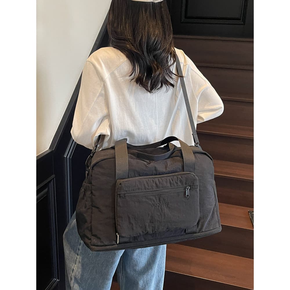 Bolsa de viagem de curta distância com dez baldes feminina portátil leve bolsa de ginástica masculina expansível de gran