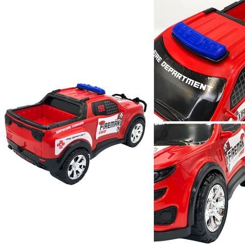 Brinquedo Caminhonete Bombeiro Infantil Veículo Vermelho Durável Educativo