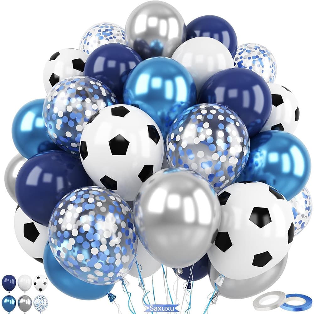 Balões Látex Estampa Futebol Conjunto Decoração Festa Tema Copa do Mundo