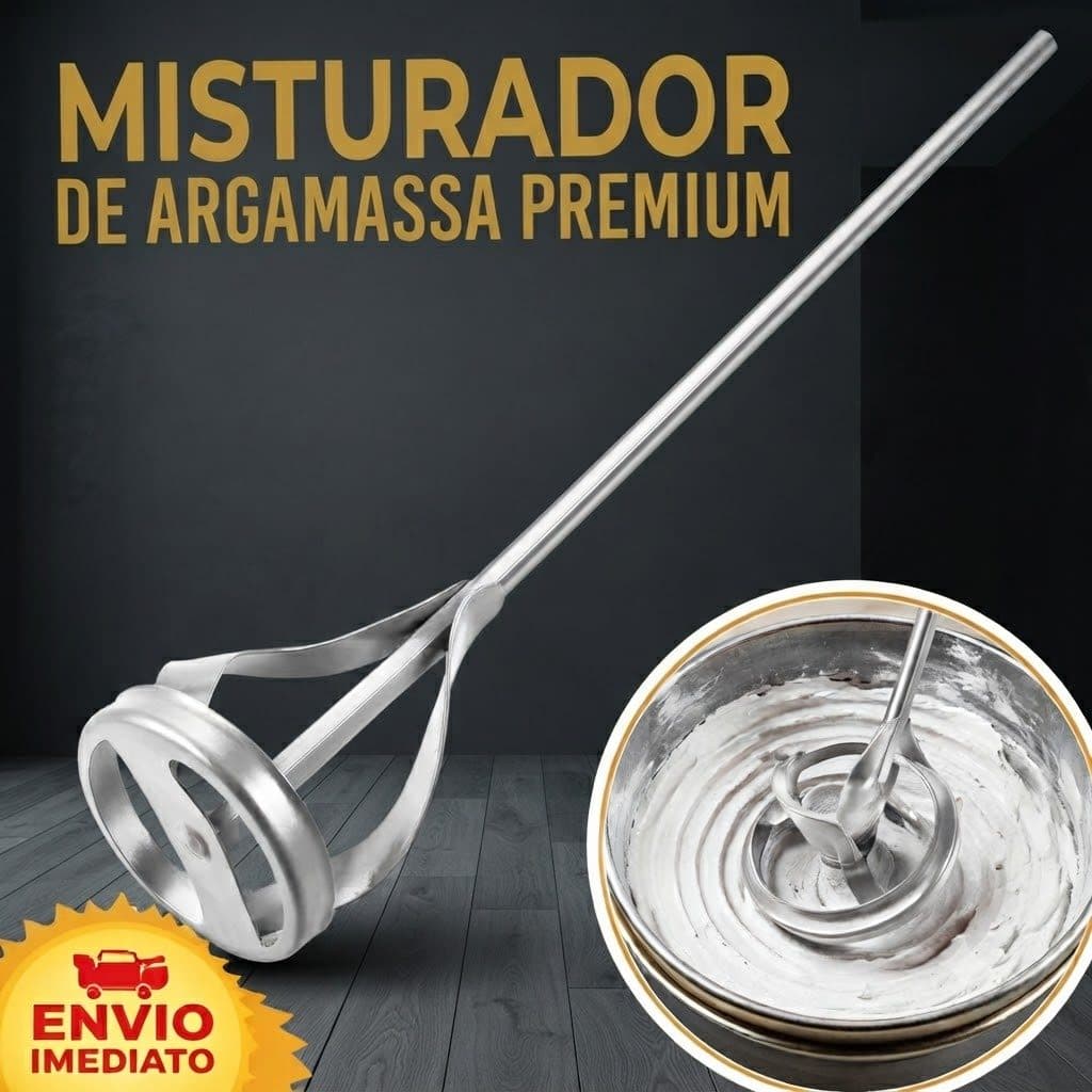 Misturador Profissional 52cm para Tinta  Argamassa Massa para Furadeira e Parafusadeira