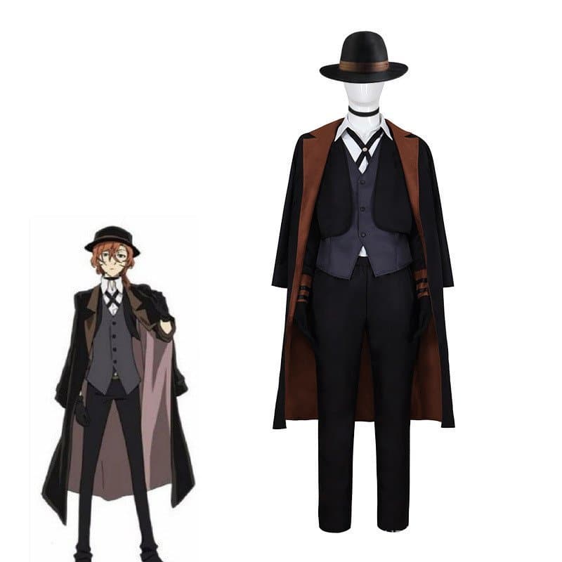 Fantasias de Cosplay da 4ª Temporada de Bungo Stray Dogs, Roupas Masculinas de Nikolai Gogol, Governança de Dazai nas Pl