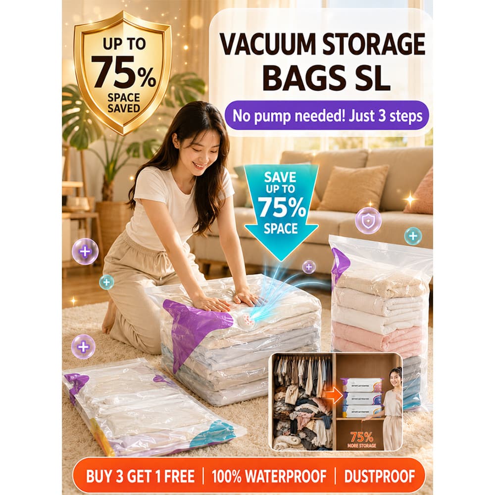 [Economia de Espaço] Extra Large Vacuum Storage Bags Saco a Vácuo/Grande/Portátil