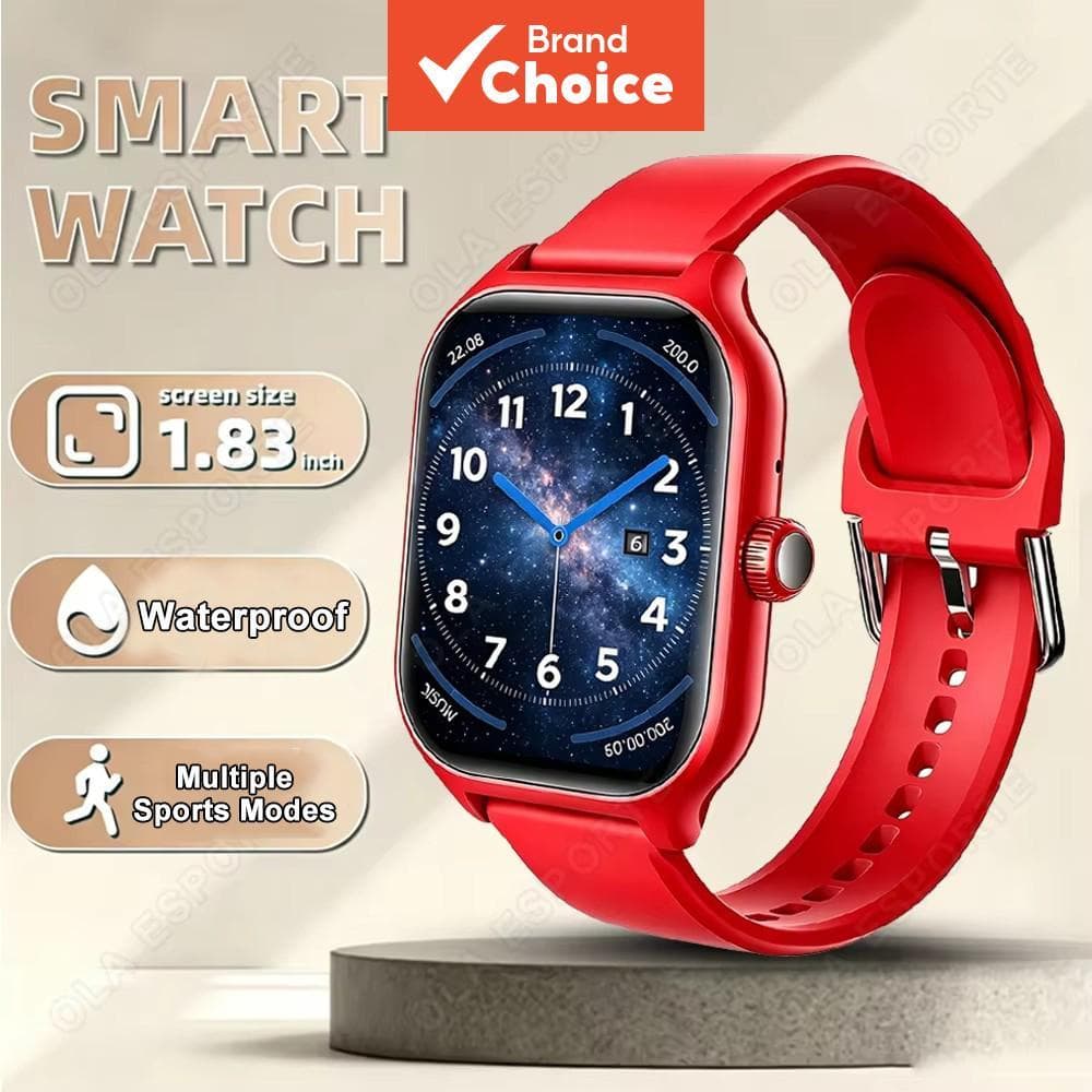 Novo Smartwatch 2026 Chamadas Bluetooth Tela 1,83 Monitoramento de Saúde Relógio Inteligente para Android & iOS