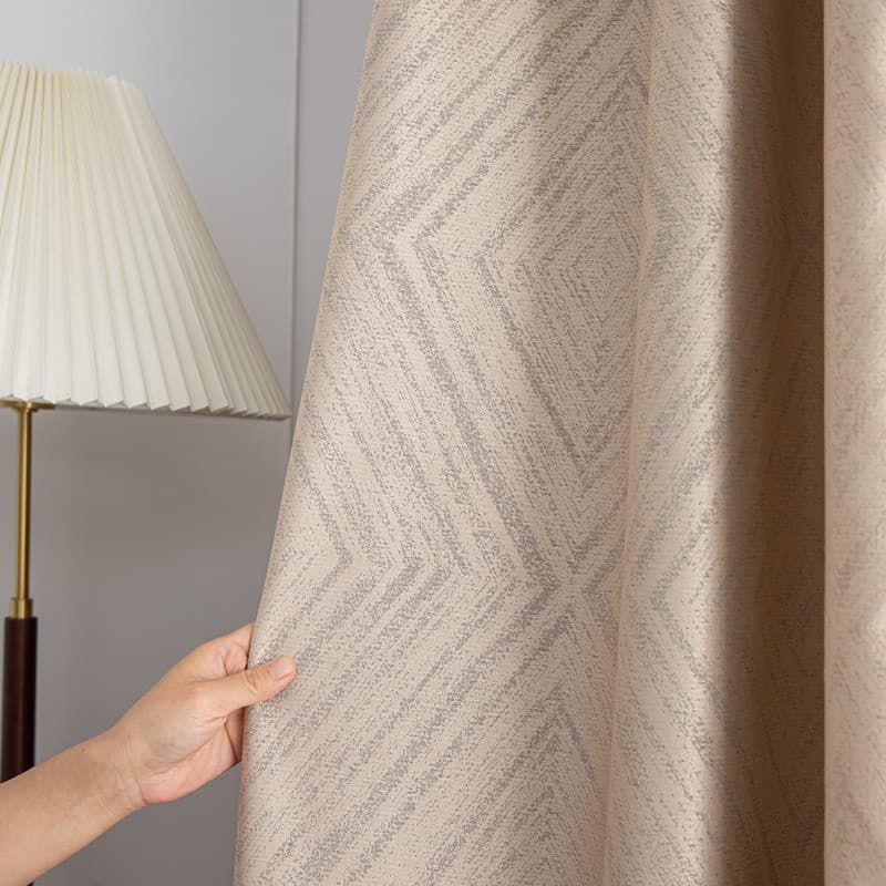 Nova luz chinesa simulação de luxo seda Jacquard cetim engrossado Blackout isolamento térmico sala estar quarto varanda