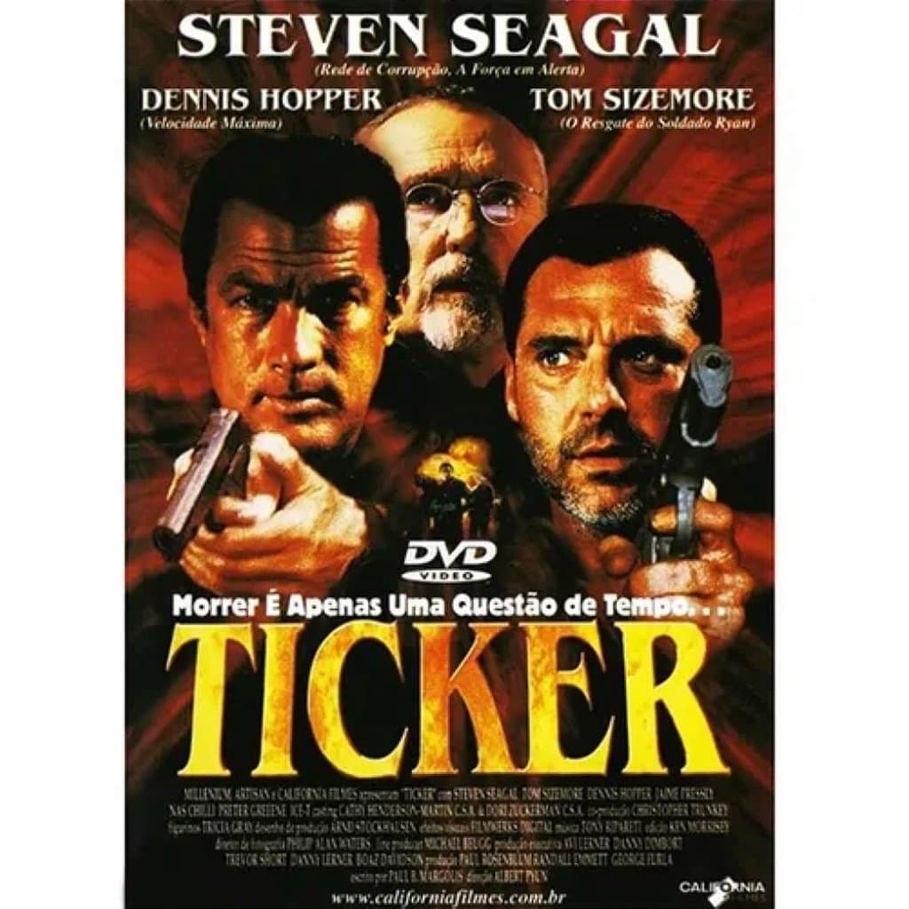 Dvd Ticker - Steven Seagal - Lacrado Original