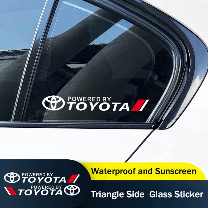 Adequado para Toyota Camry Corolla Vios Hilux Innova Avanza Yaris 1 Par de Adesivos Exclusivos para Janelas Triangulares