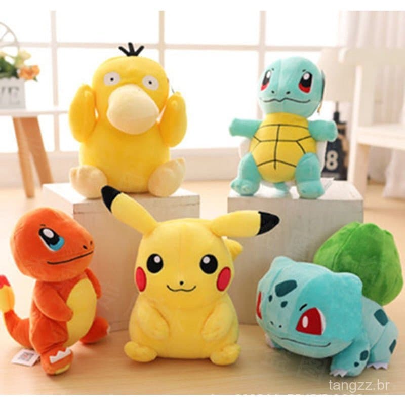 Pokemon Pikachu 8 "Boneca de pelúcia Squirtle Stuffed Animal Toy Charmander Pokémon Grande Presente para Kids & fãs de P
