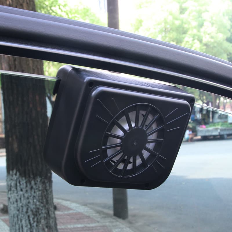 Novo estilo Solar carro ferramenta útil circulação de ar exaustor Interior ventilador ventilação do carro