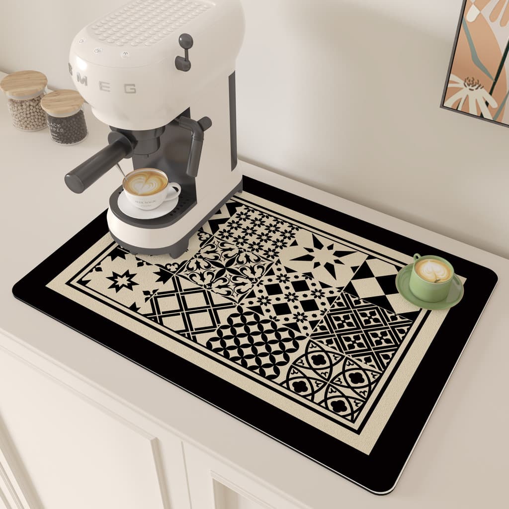 Tapete de drenagem de bancada de cozinha, imitação de lama de diatomáceas, descartável, absorvente de mesa doméstico, al