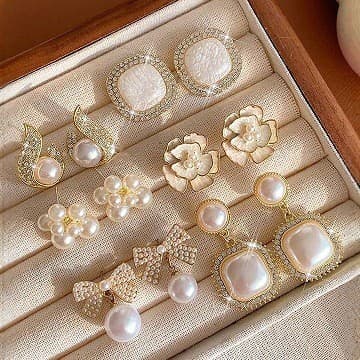 Brincos Pérola Elegantes em Prata de Lei 925 para Mulheres – Sofisticados, Hipoalergênicos e Perfeitos para o Dia a Dia