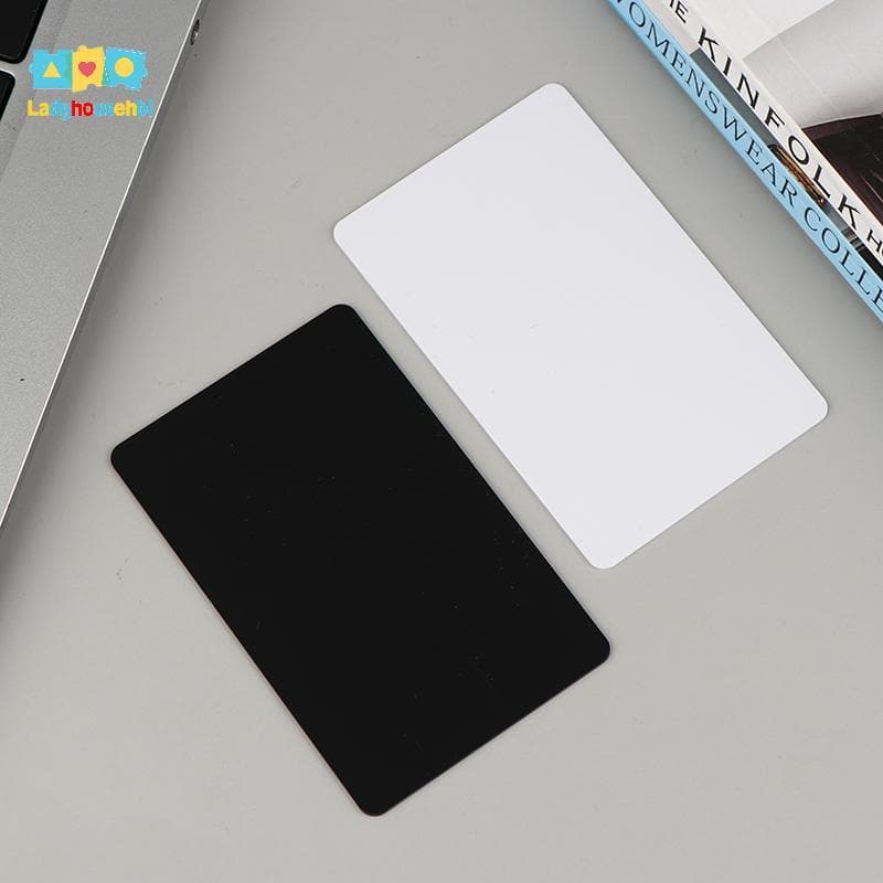 LAHG > 5/10Pcs NFC215 Cartões Brancos Regraváveis NFC NT-AG215 De PVC nk Fácil Conveniente Cartão De Visita Programável