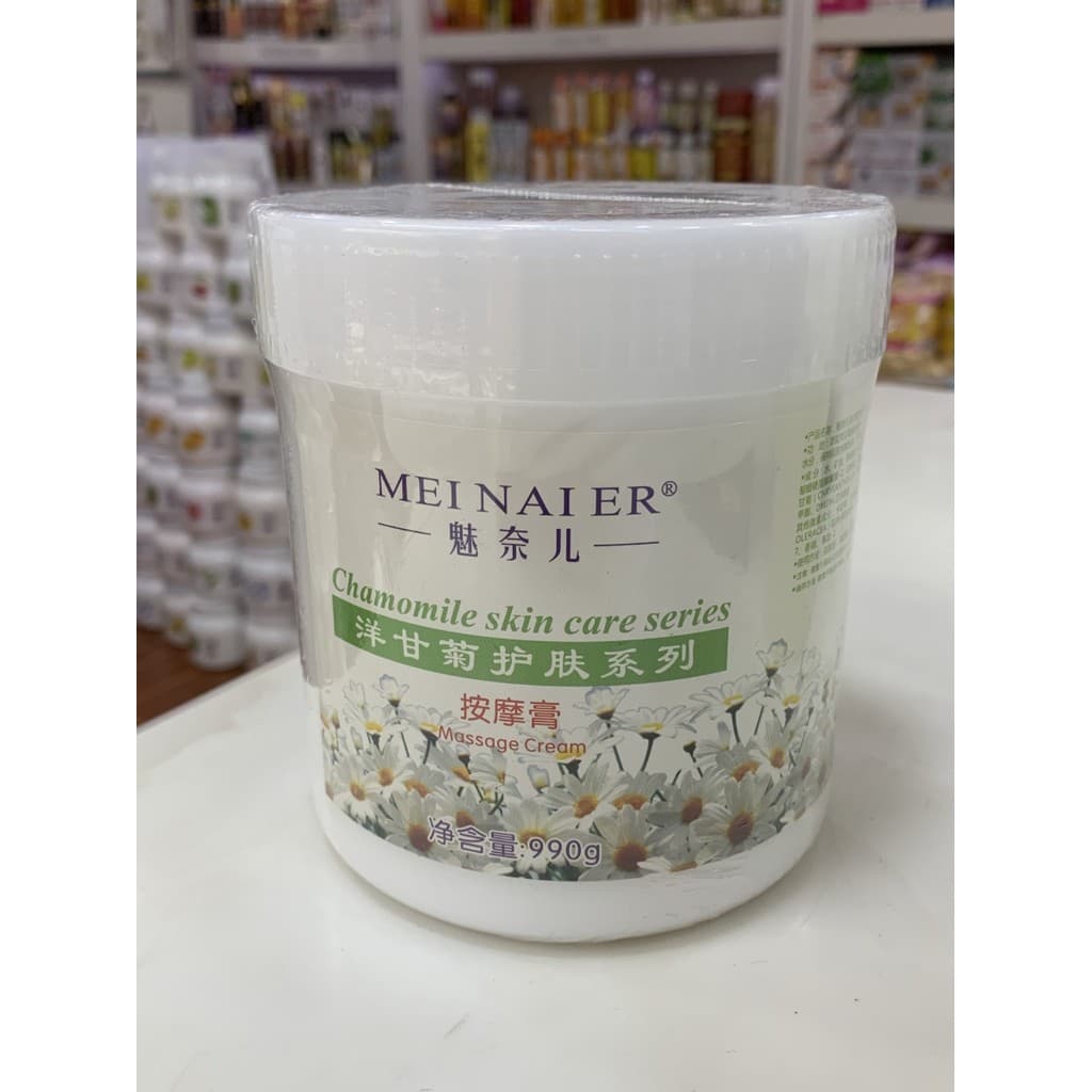 Mei Naier Camomila Creme de Massagem 990g Hidratante Hidratante Salão de Beleza Facial Corpo Pé Terapia Creme de Massage