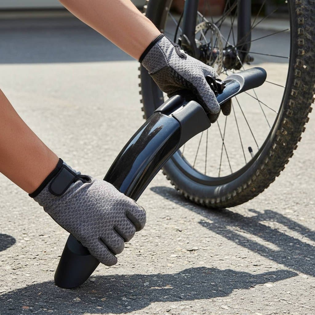 Acabamento Brilhante 24 Polegada 26 Pára-Choques De Bicicleta Ajuste Universal Cobertura Completa Ciclo Guarda-Lamas Fác