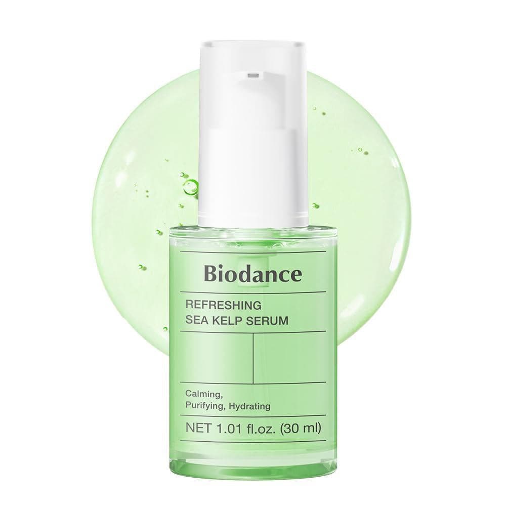 BIODANCERefreshingSeaKelpSerum, Controle de Oleosidade e Sebo, Sérum Calmante para Pele Oleosa e Mista, Cuidados Coreano