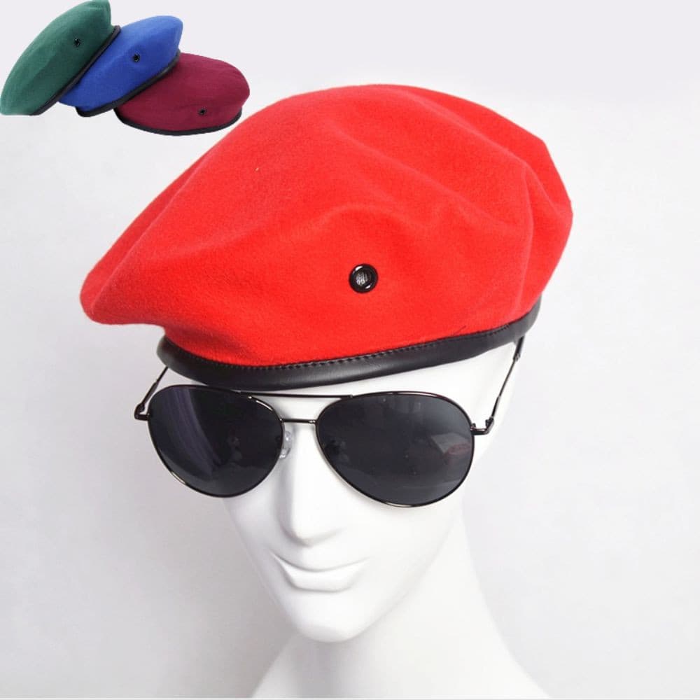 Boné Uniforme   , Chapéu De Boinas Ajustáveis De Cor Sólida , Casual De Outono E Inverno Para De Pintor Cosplay
