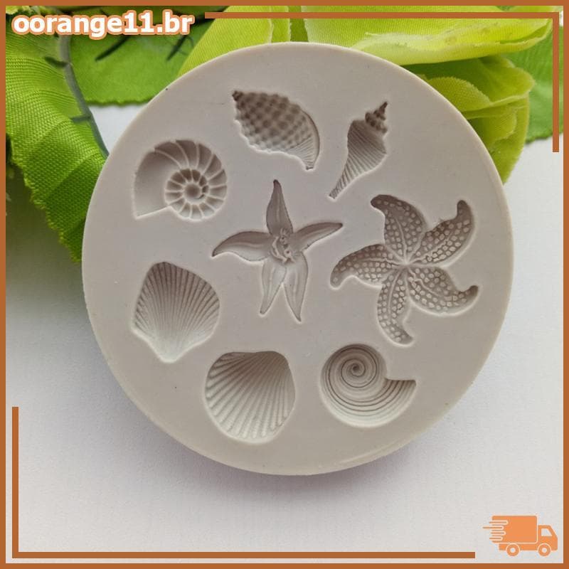 OORAN Ocean Biológica Conchas Do Mar Bolo De Chocolate Molde De Silicone Ferramentas De Cozinha BR