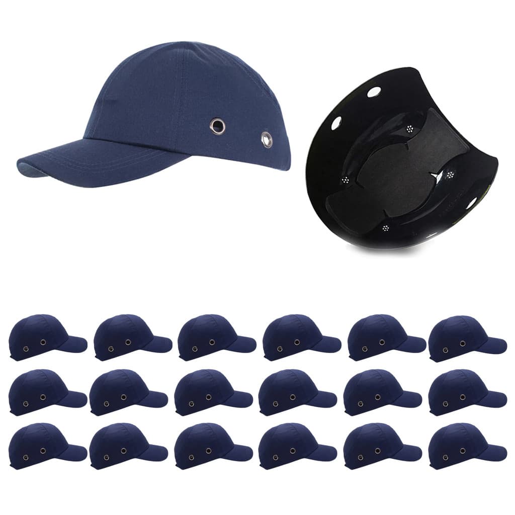 Bone com Capacete EPI Kit 18 Uni Obra Seguranca Casquete Reparo Protecao Resistente Trabalho Construcao Oficina