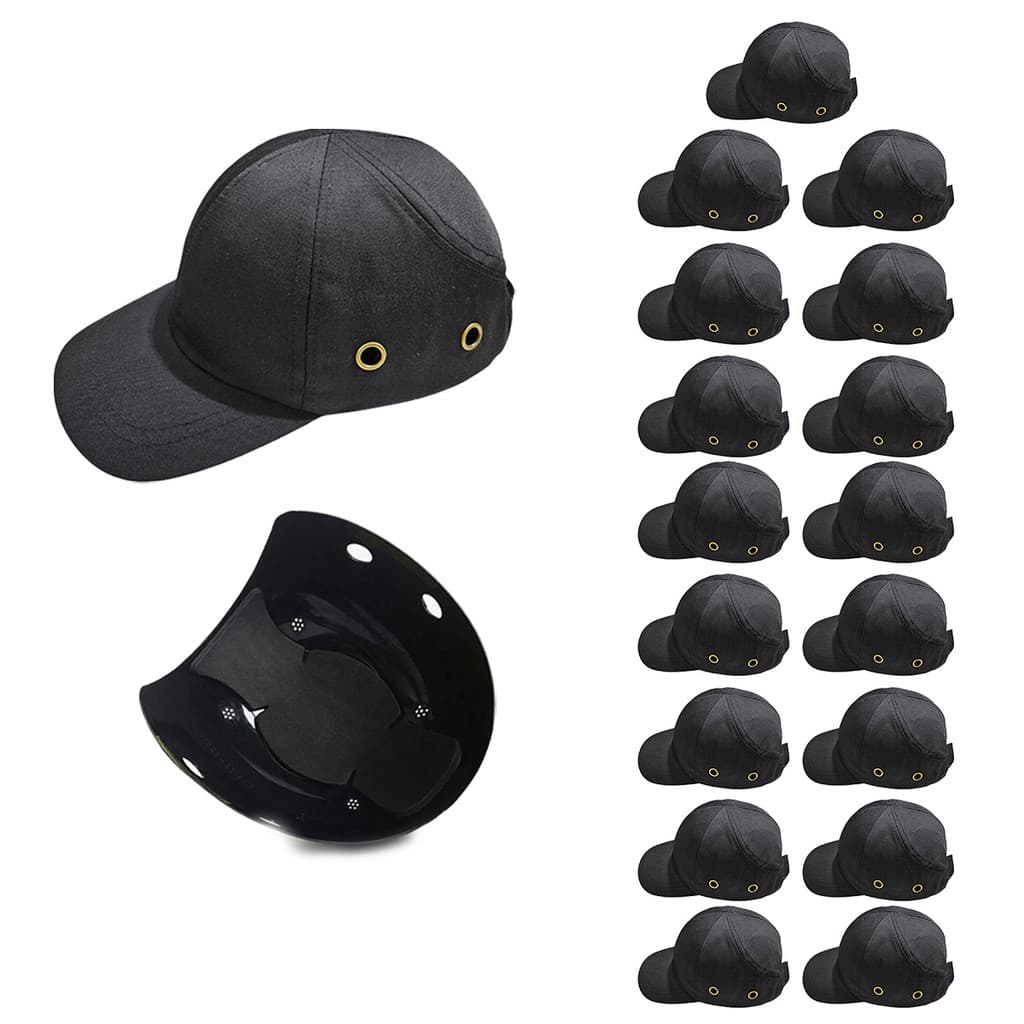 Bone com Capacete EPI Kit 17 Uni Obra Segurança do Trabalho Casquete Protecao Construcao Oficina Reparo Servico