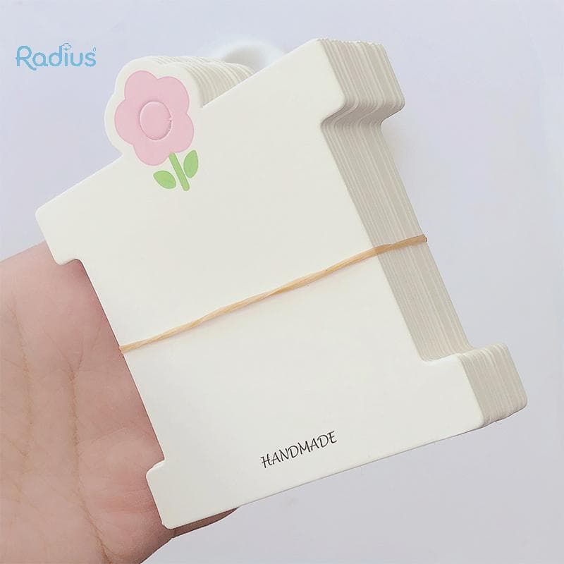 Raio 50 Peças Cartões De Exibição De Flores Rosa Para Cordão De Cabelo Grampo Feito À Mão Faça Você Mesmo Joias Papelão