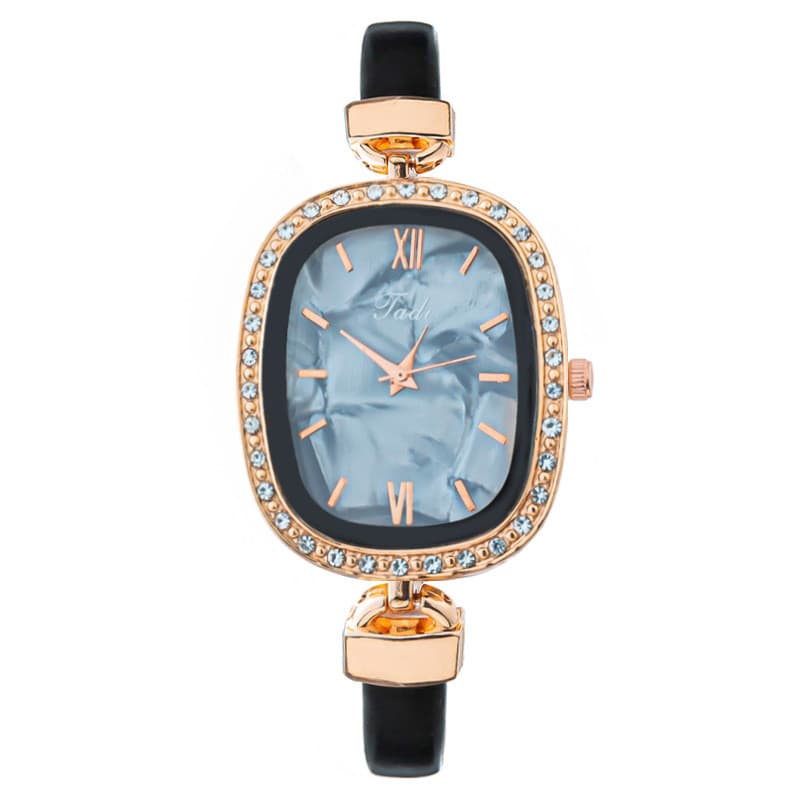 Relógio feminino da moda de venda quente relógio feminino com cinto Oval relógio de quartzo