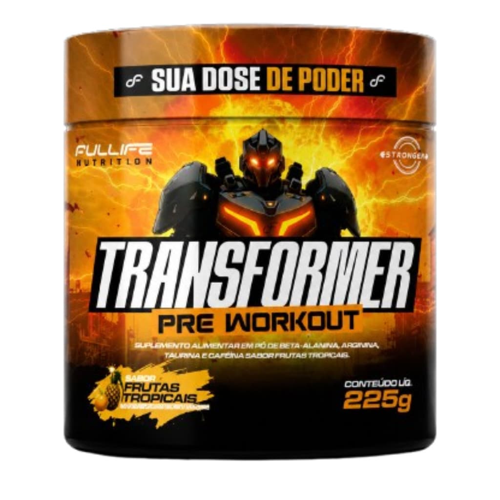 Transformer Pré Workout 225g Fullife Energia E Foco