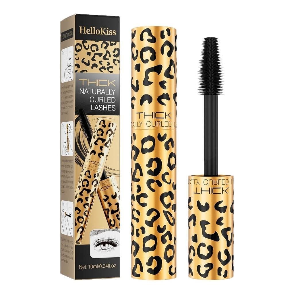 Máscara para Cílios com Estampa de Leopardo, à Prova d'Água, de Longa Duração, Volumizadora e Alongadora, para Cílios Na