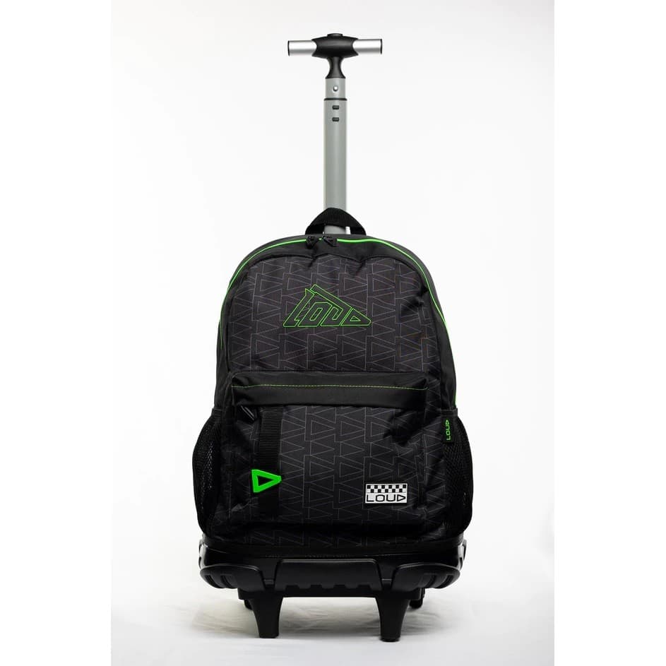 Mochila de Rodinhas LOUD Escolar Gamer Preta Resistente