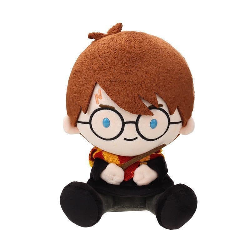 Brinquedo de pelúcia do Harry Potter, figura sentada, brinquedo de desenho animado, boneca da Hermione, presente para fã
