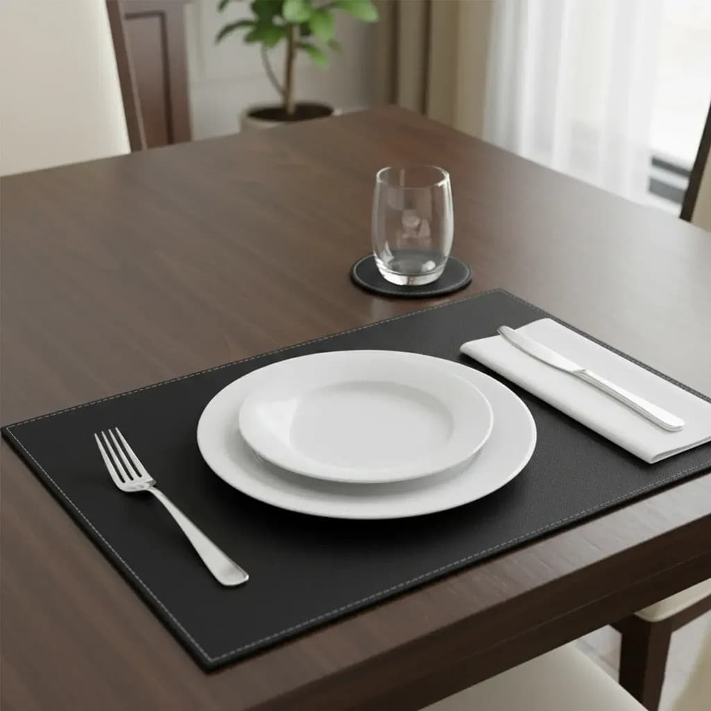 Sousplat Decorativo Para Mesa Jogo Americano Com Porta Copo Individual Cozinha Jantar