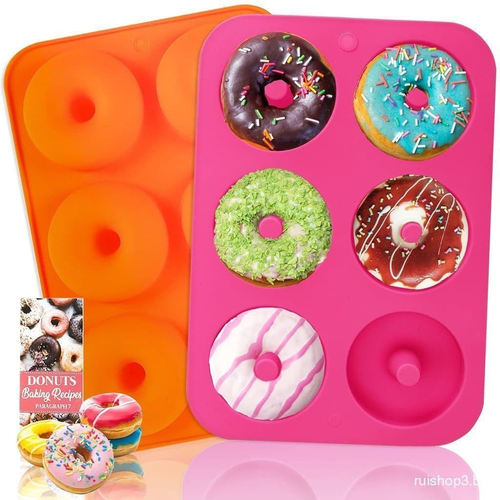 Forma de Silicone de 4 Tamanhos para Donuts, Molde para Bolo de Chocolate, Bagels, Utensílios de Confeitaria SE2H